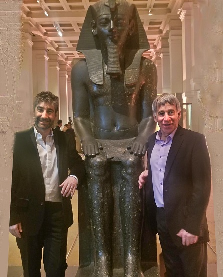 Scott and Stephen Schwartz at British Museum 2020