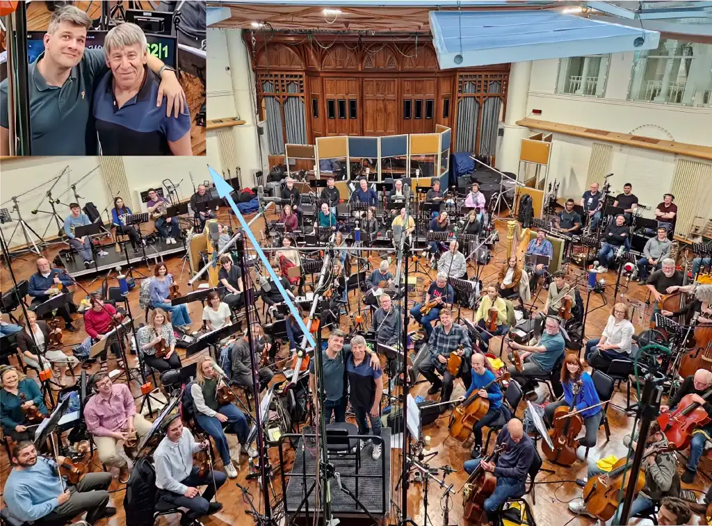 London Wicked Movie Soundtrack Recording Session helmed by Stephen Oremus and Stephen Schwartz